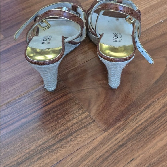 Like new MK crystal wedge sandals - Picture 3 of 4